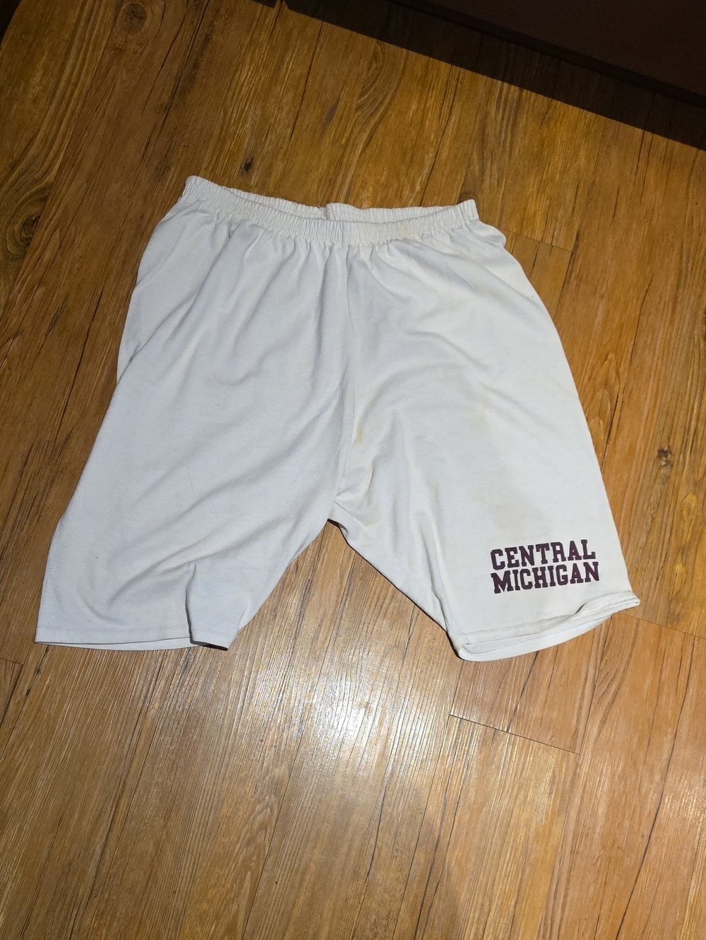 Men's White Athletic Shorts